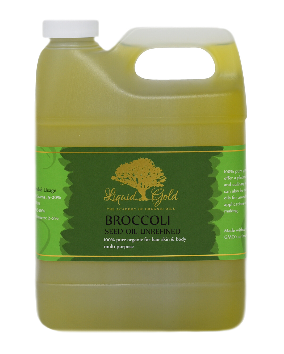 32 oz PREMIUM UNREFINED BROCCOLI SEED OIL PURE ORGANIC EXTRA VIRGIN COLD PRESSED