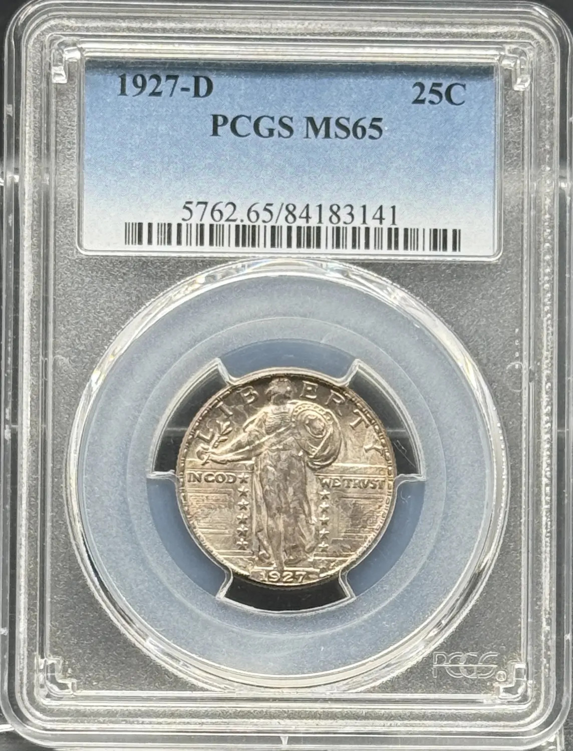 1927 D Standing Liberty Quarter PCGS MS-65