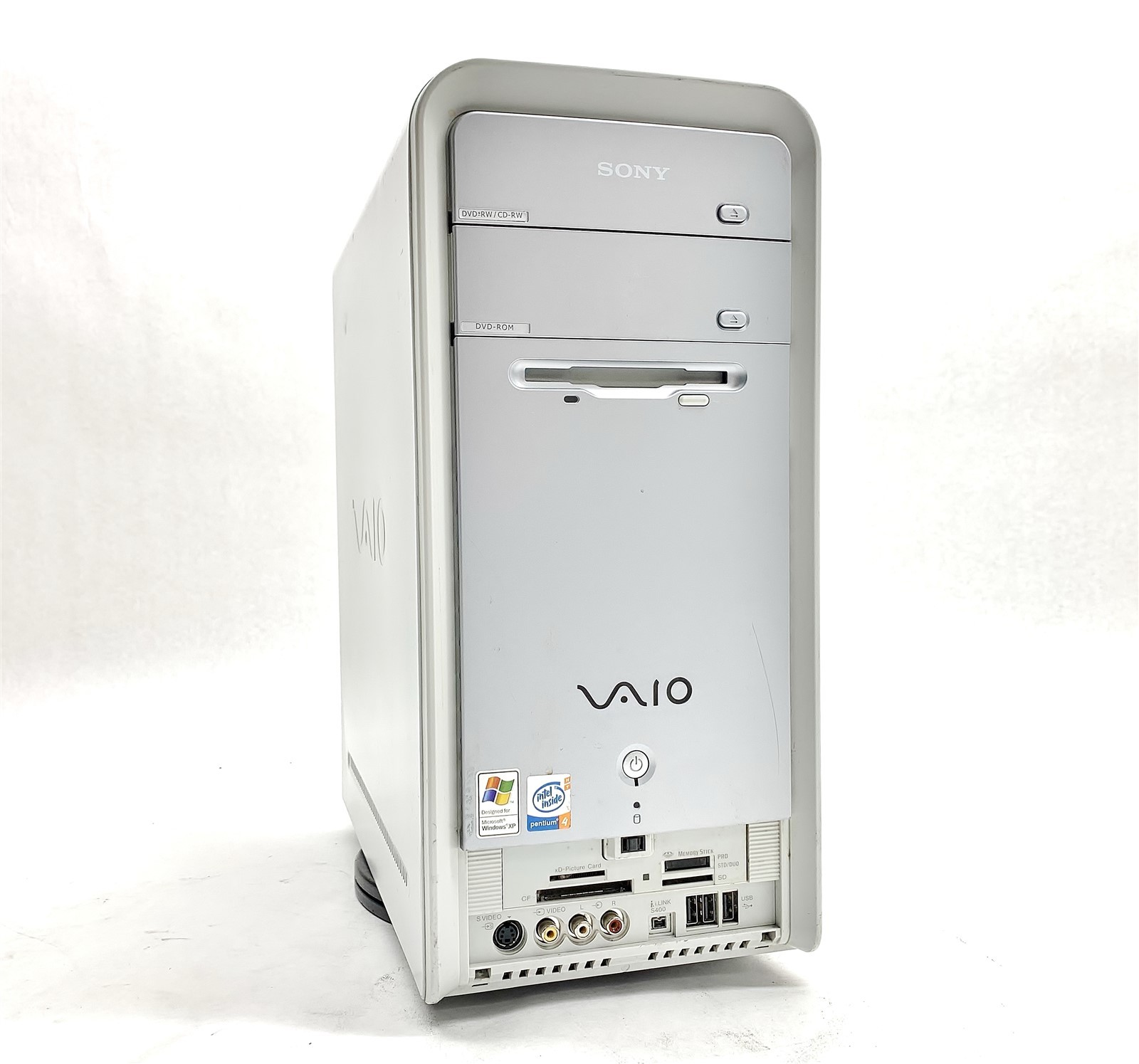 SONY VAIO PCV-C12L Pentium 4 3GHz 3GB 120GB SSD NO/OS Retro Desktop Vintage PC
