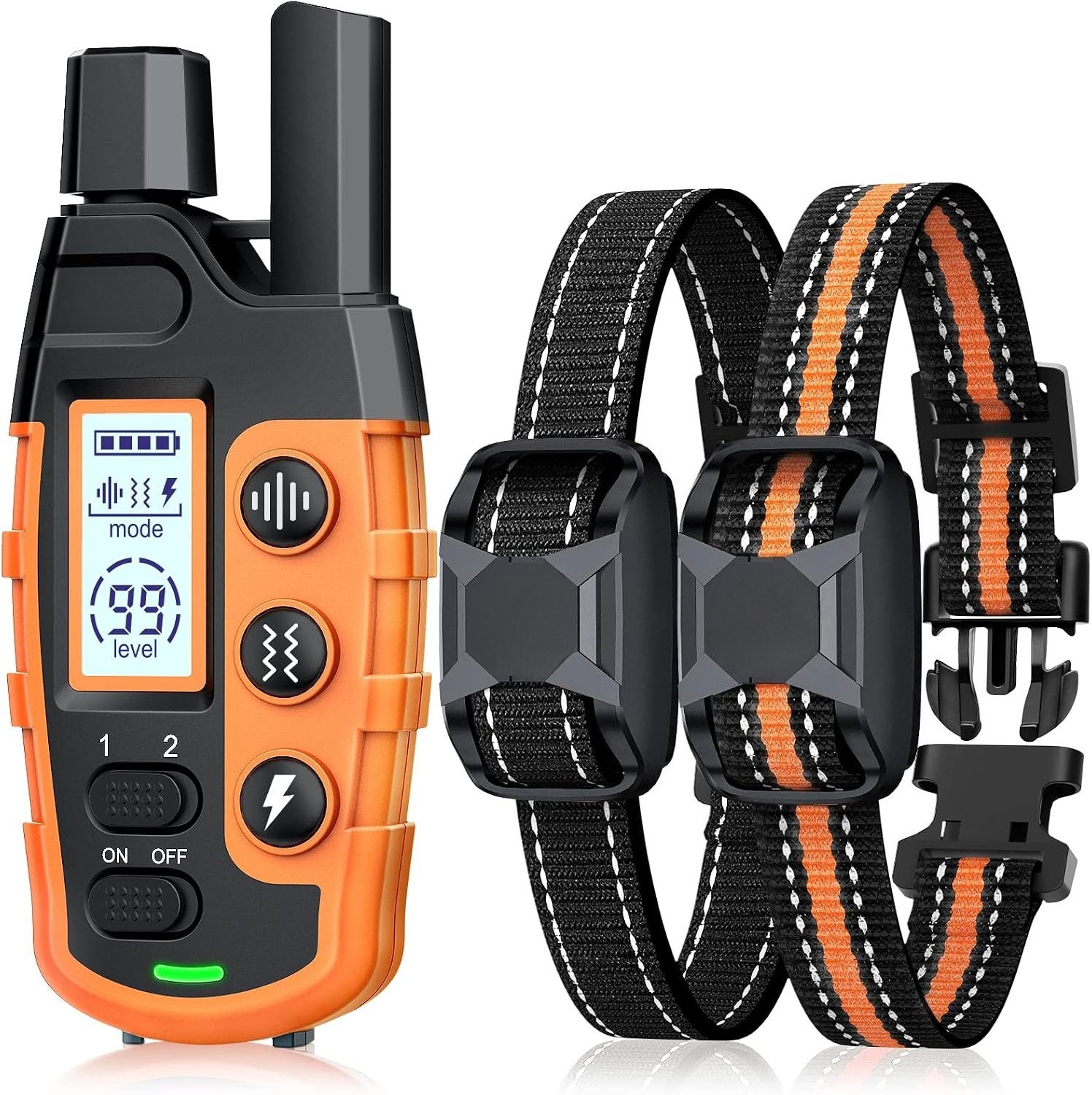3300ft Remote Dog Training Collar with Shock, Vibrate & Beep Modes