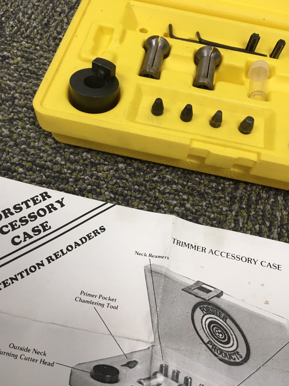 Forster Brass Case Trimmer Collets Pilots Reamers & Accessories Reloading
