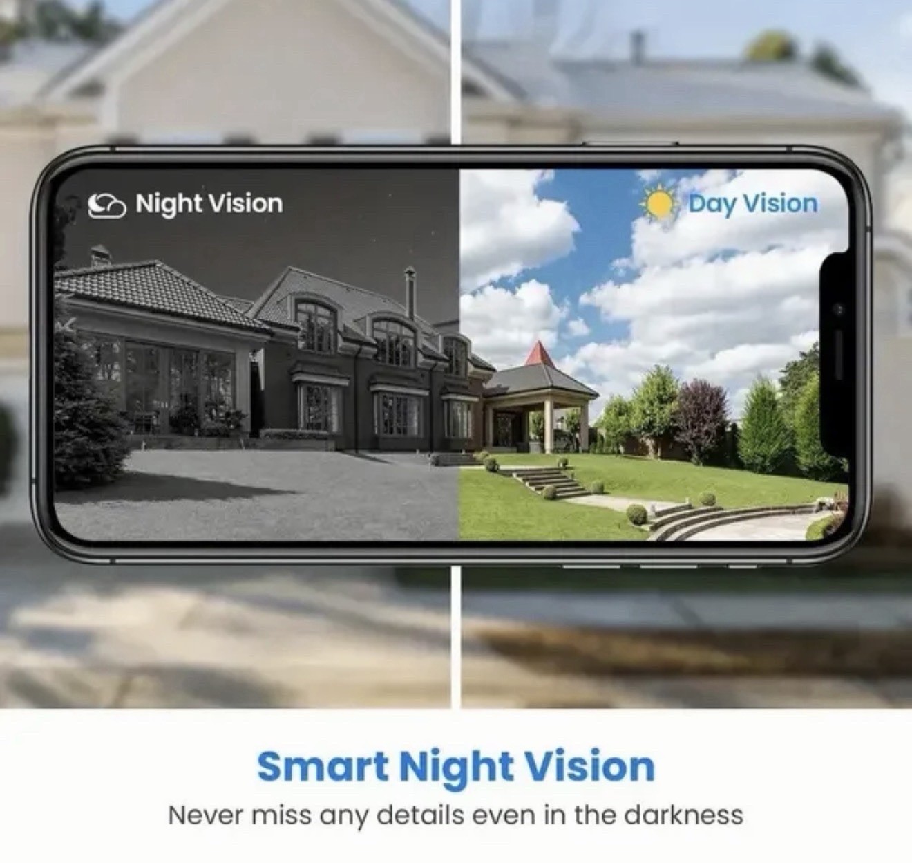 Wireless Video Doorbell with AI Human Detection, Night Vision, Two-Way Audio