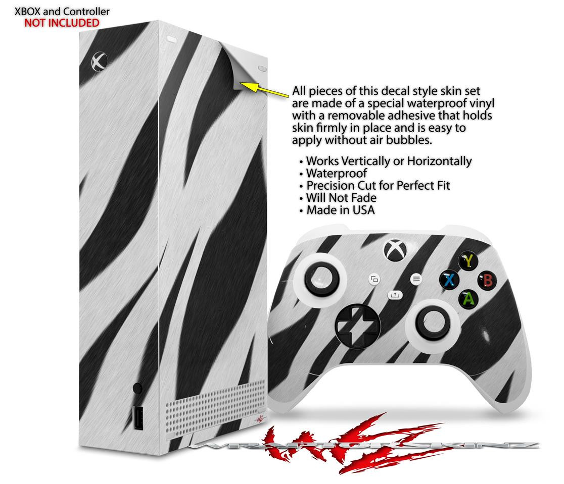 Skin Wrap for XBOX Series S Console Controller Zebra Skin