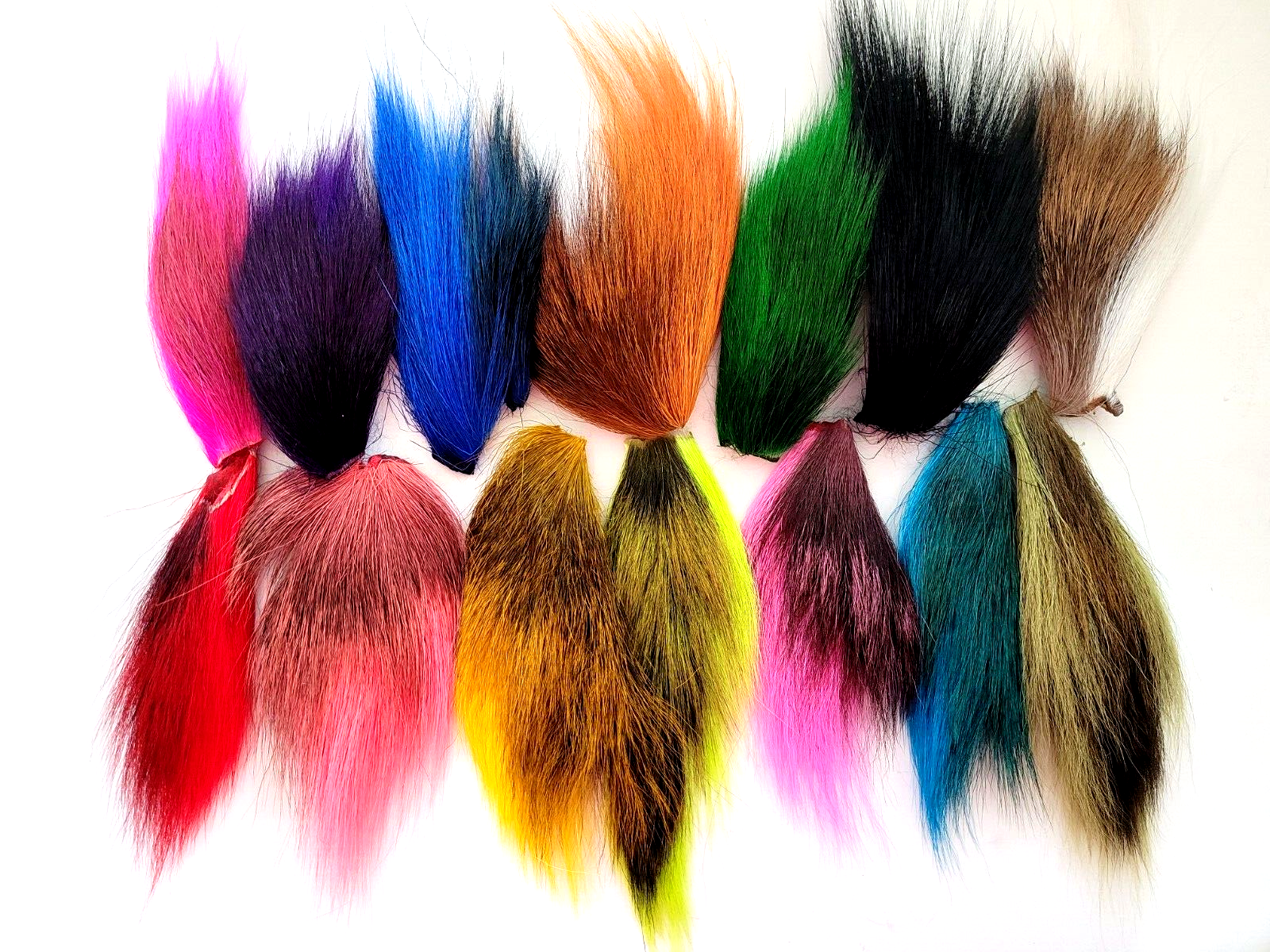 BUCKTAIL COMBO PACK - 6 COLORS - CUSTOM COMBOS - Fly Tying Material - Jig - NEW!