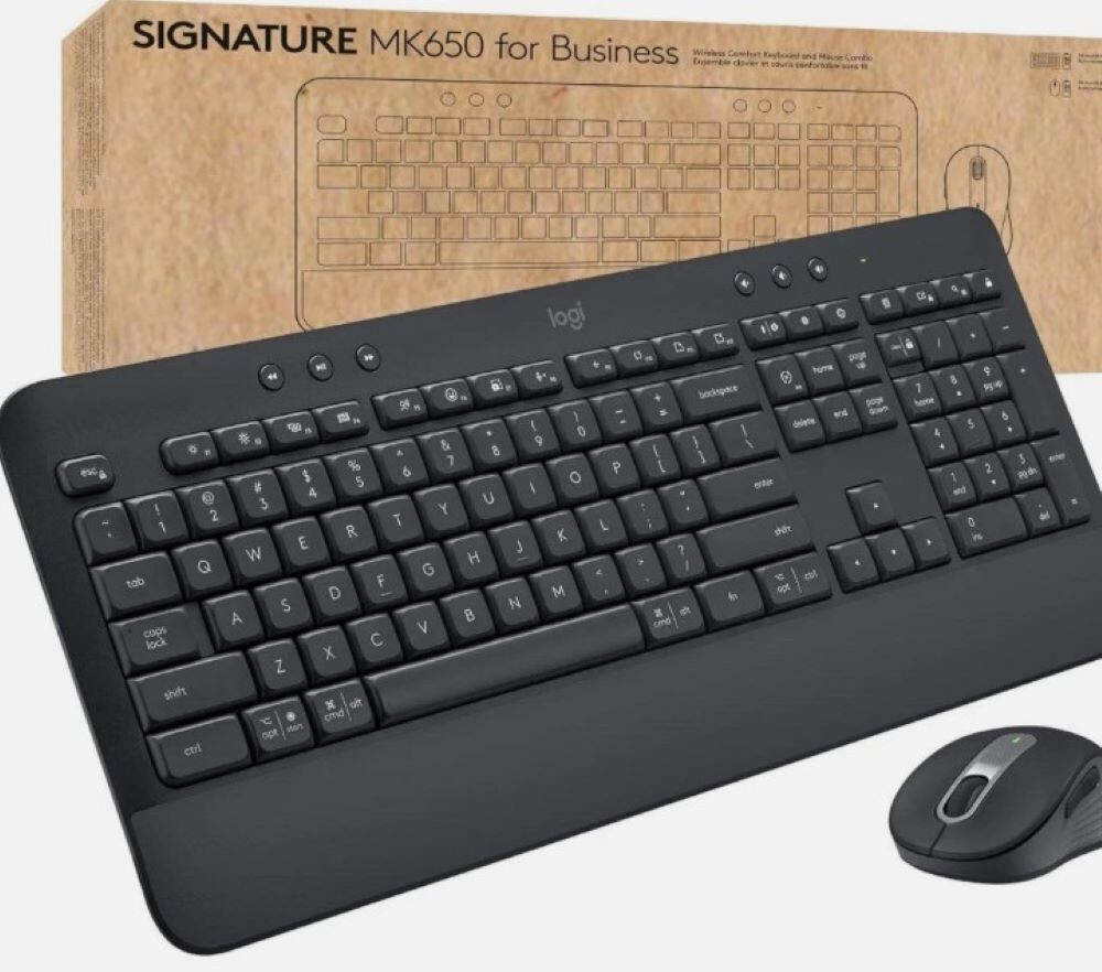 Logitech Signature MK650 Combo Graphite for Business Wireless Mouse and Keyboard