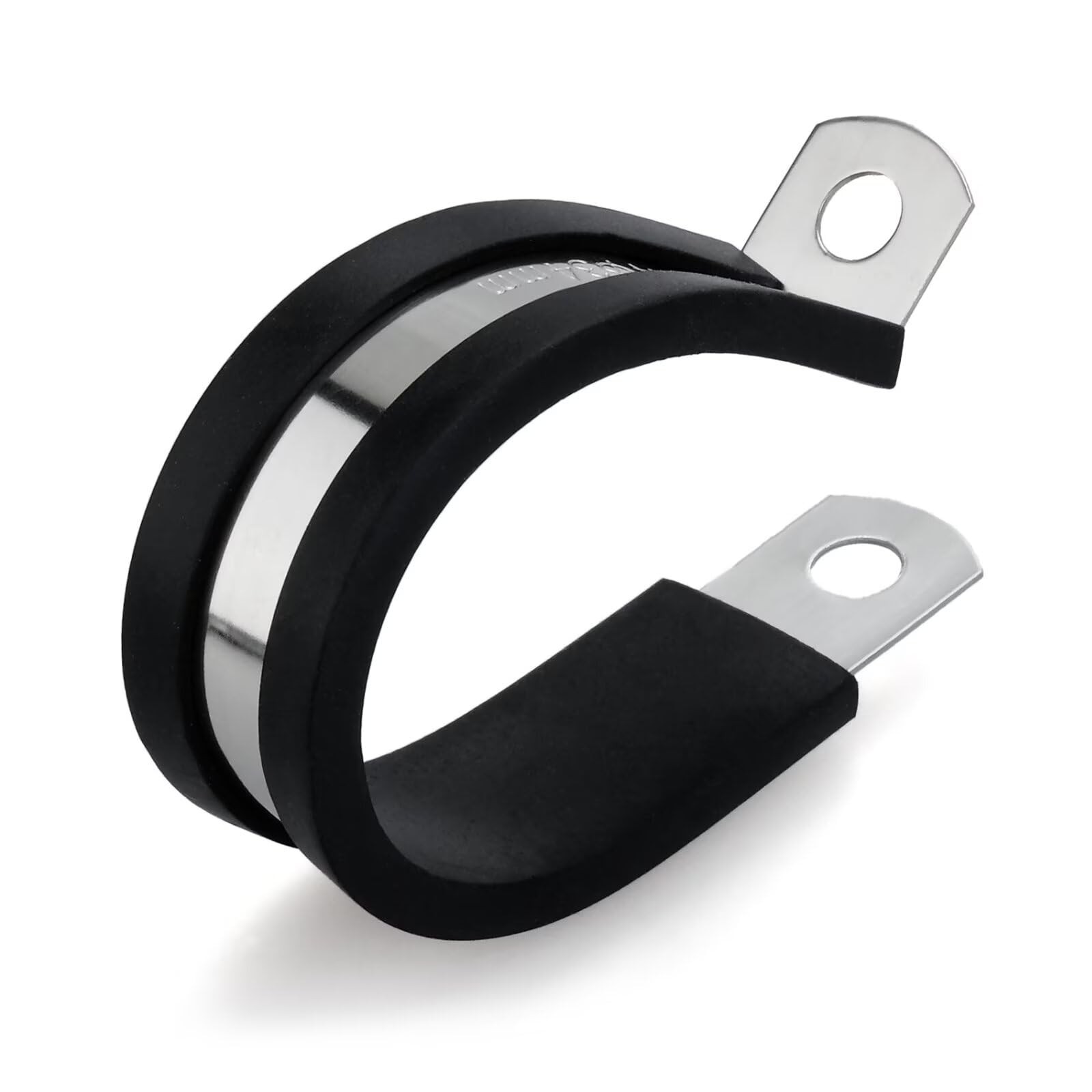 10 PCS 1-1/2 Inch 304 Stainless Steel Cable Clamps (38mm), Silver