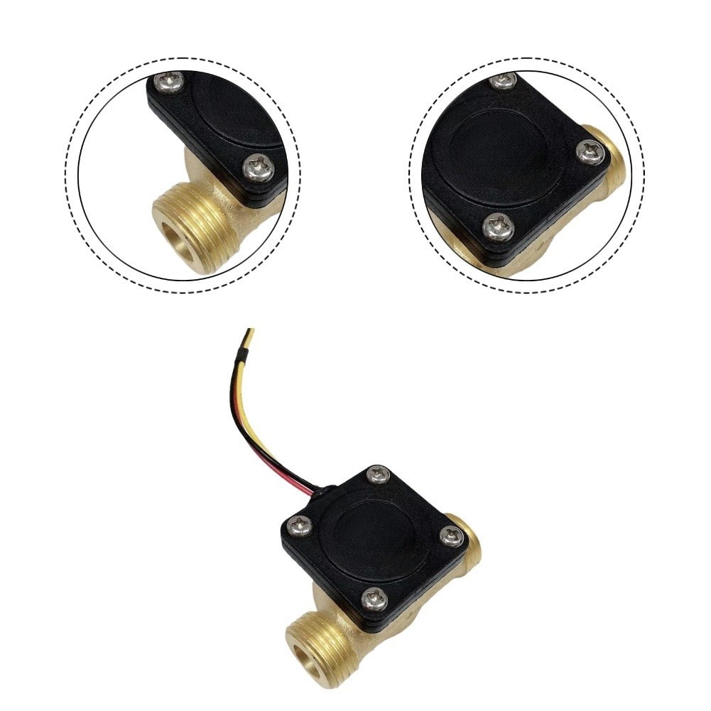 Water Flow Sensor Switch Brass Hall Effect 1 to 30Lmin 175MPa for Equipment