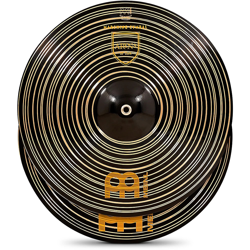 MEINL Arena Dark Marching Cymbal Pair with Straps 18 in.