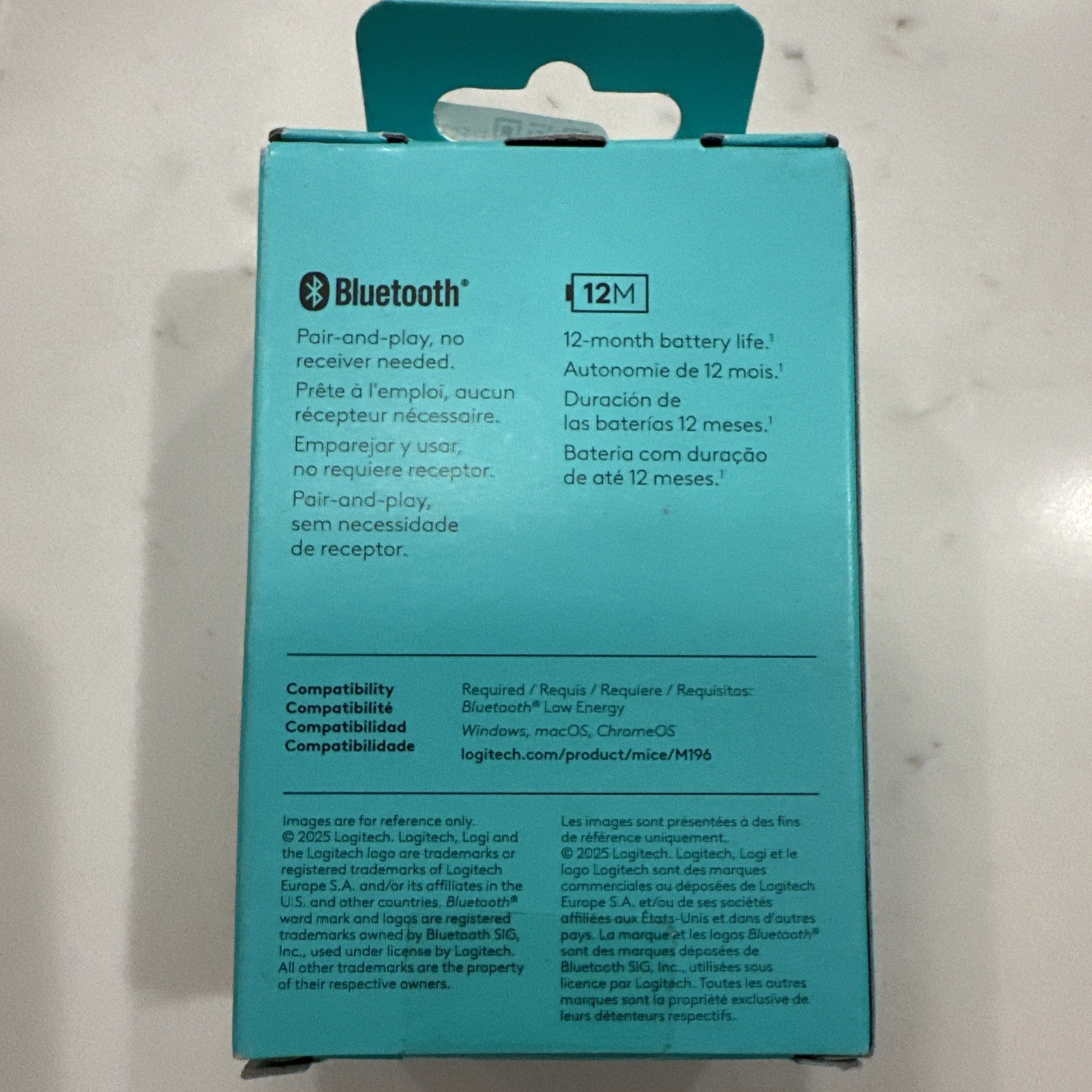 Logitech M196 Bluetooth Wireless Mouse New Sealed