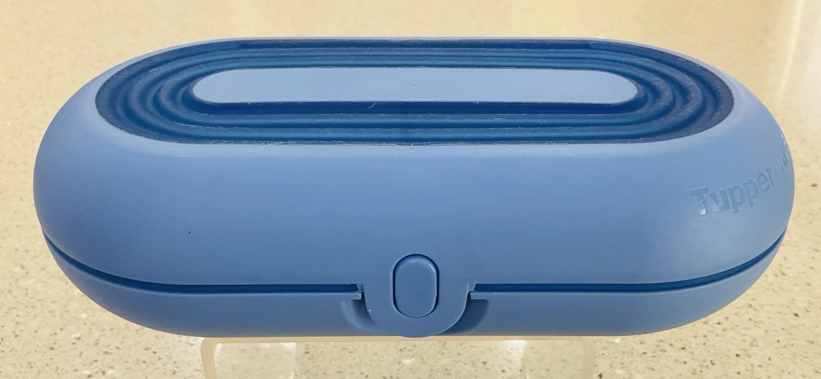 Tupperware 5591A Oval Stuffables Blue Accessory Organizer Eye Glasses Pencils