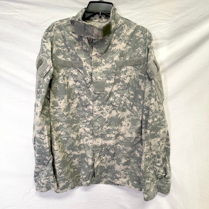Military Camouflage BDU Shirt Jacket Hunting Fishing Men's Large