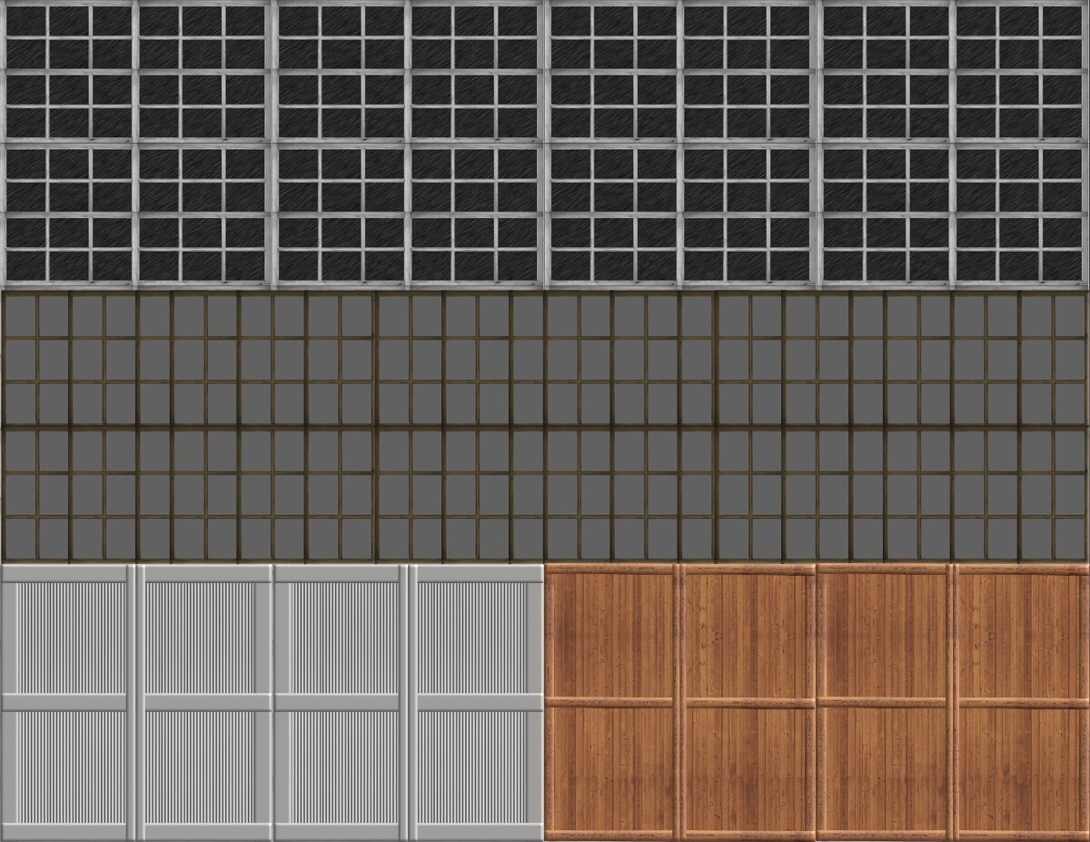 O Scale Industrial Windows and Loading Dock Doors - Model Train Scenery Sheets