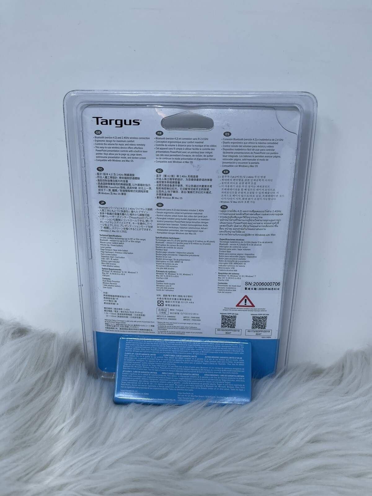 Targus P32 Dual Mode Presenter Pointer Bluetooth AMP32GL