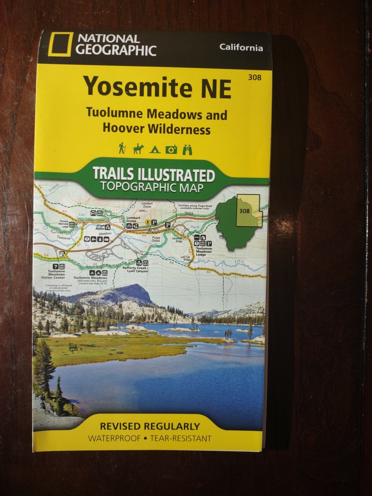Yosemite NE National Geographic Trail Map-Brand New-SHIPS N 24 NEW