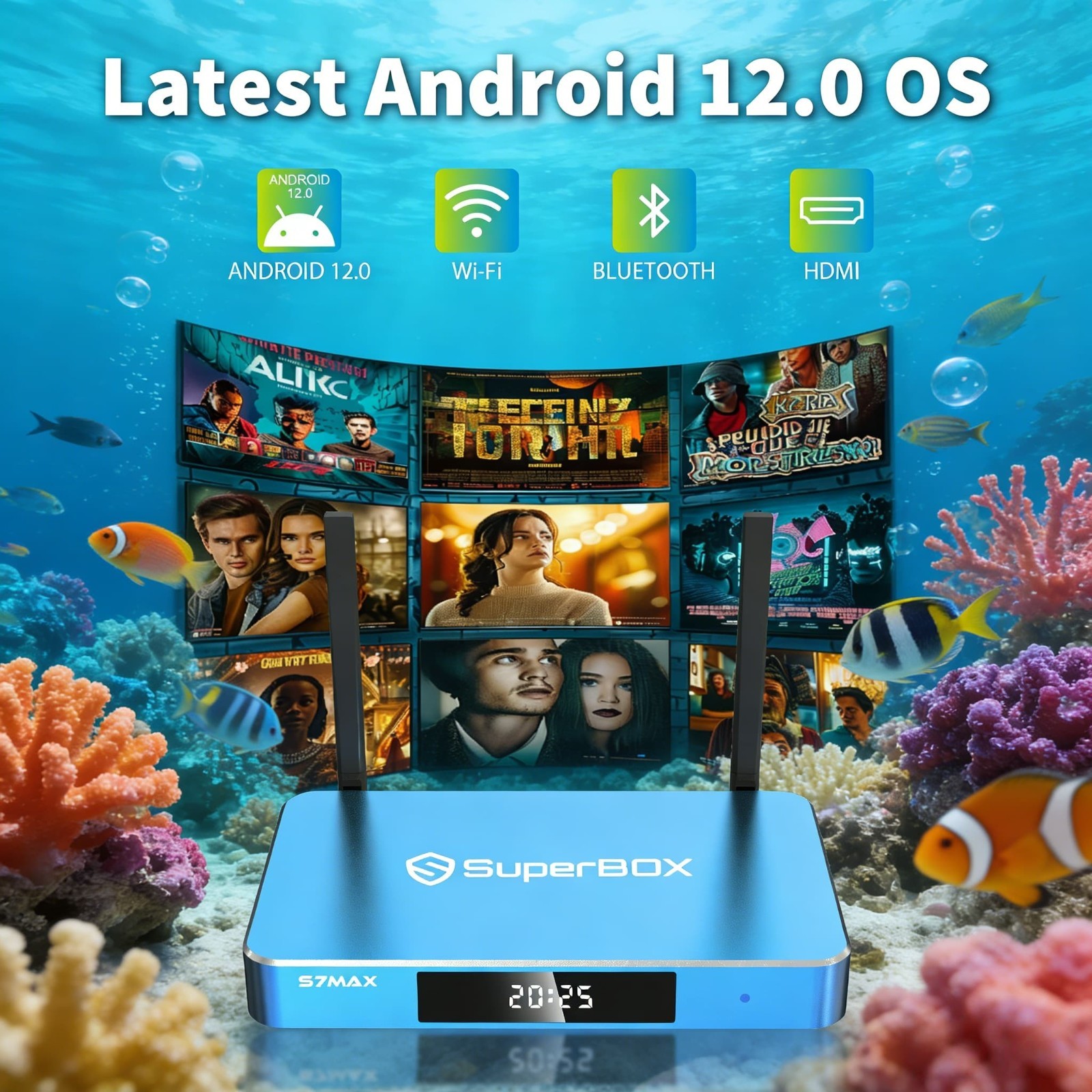 SuperBox S7 Max Smart TV Box Media Player HD Streaming Box Latest Version