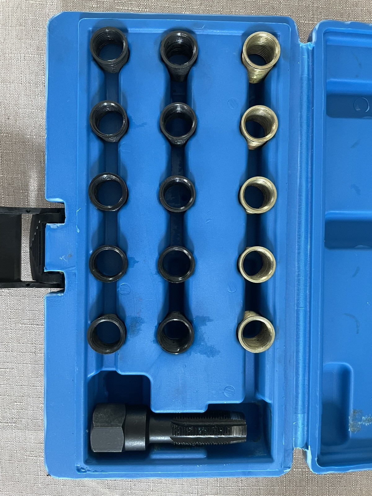 16pc Spark Plug Thread Repair Rethreading Tool Kit Threaded Coil Insert M14x1.25