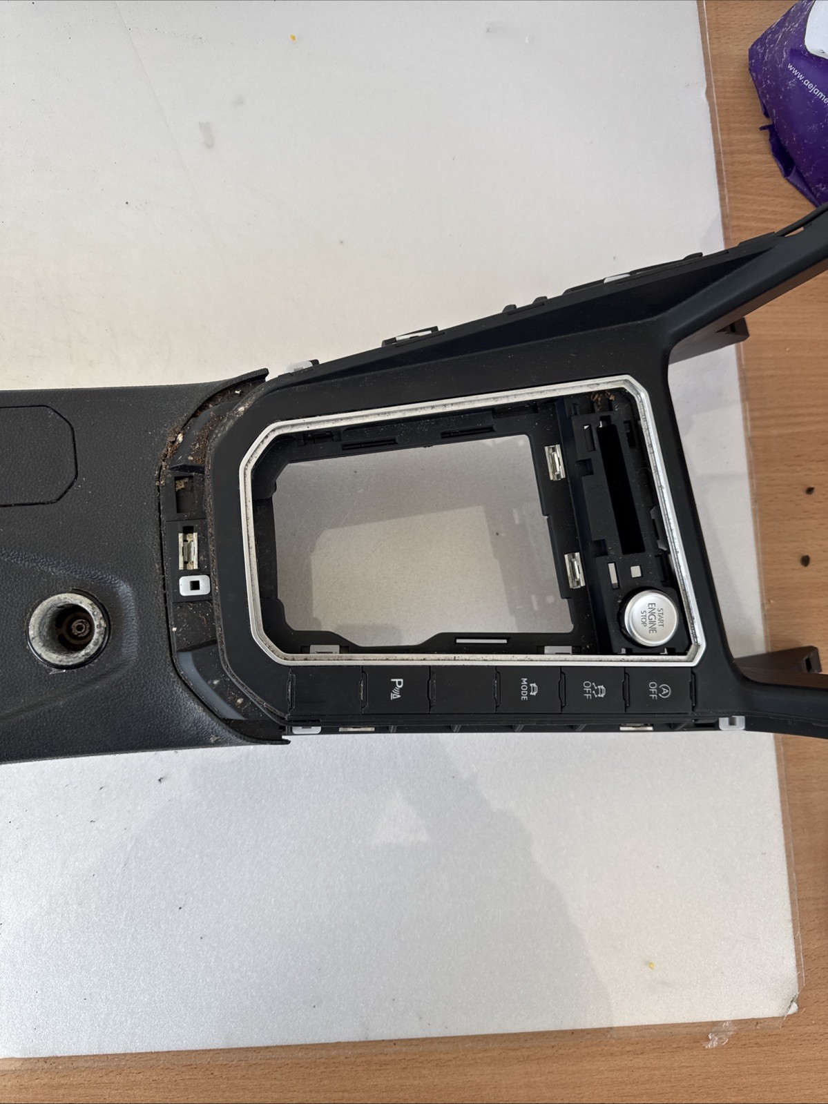 Volkswagen Polo 2021-2024 CENTRE CONSOLE SURROUND/CUP HOLDER 2G2863243