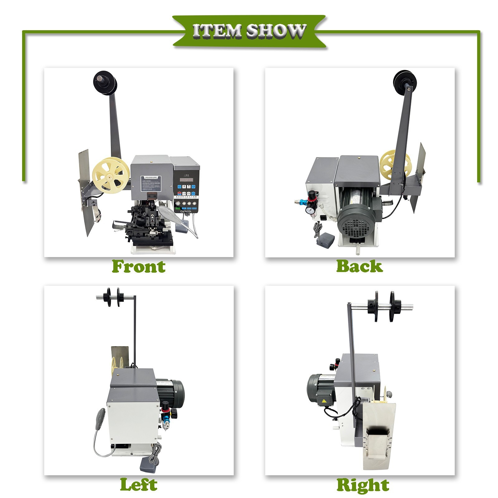 220V Multi Core Cable Wire Stripping Terminal Machine with 110V Transformer