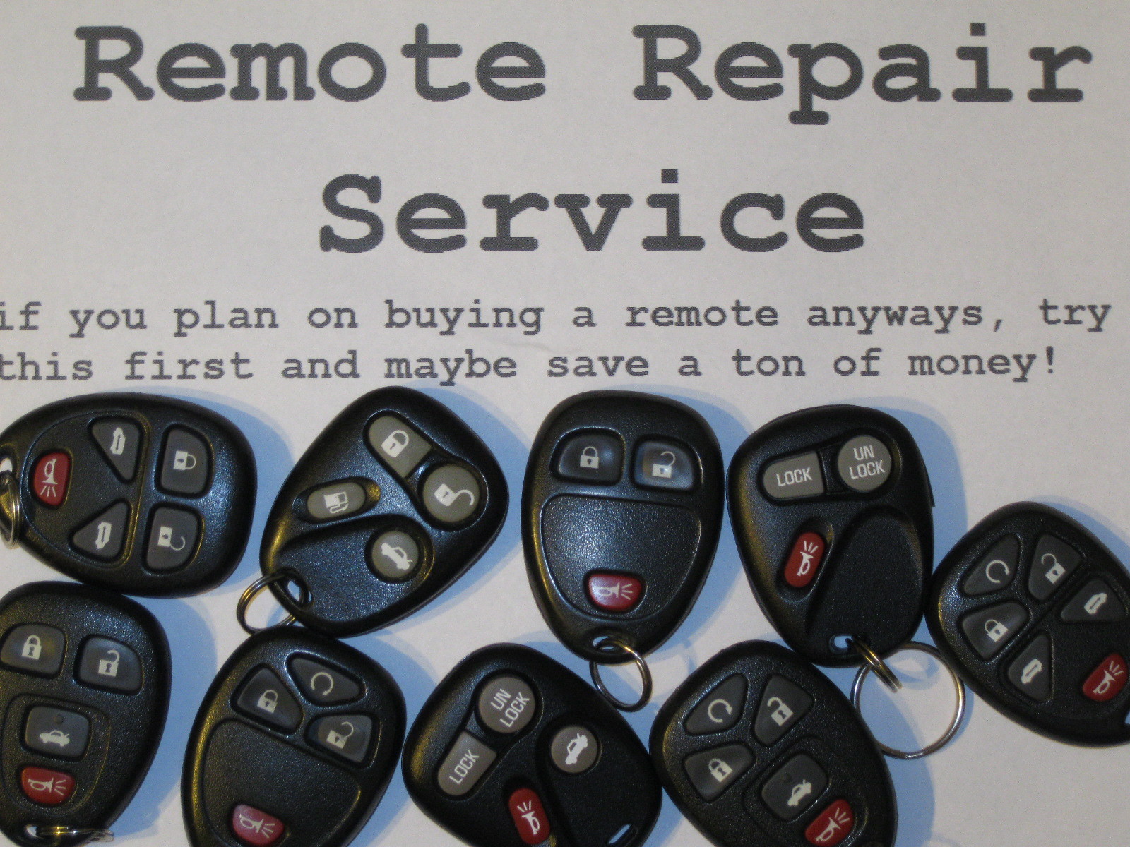 GM 25695954 25695955 15732803 15732805 25695966 Key Fob Remote Repair Service
