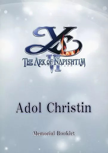 Picatto Anime Ys VI The Ark of Napishtim Adol Christin Anime Mook Book Used