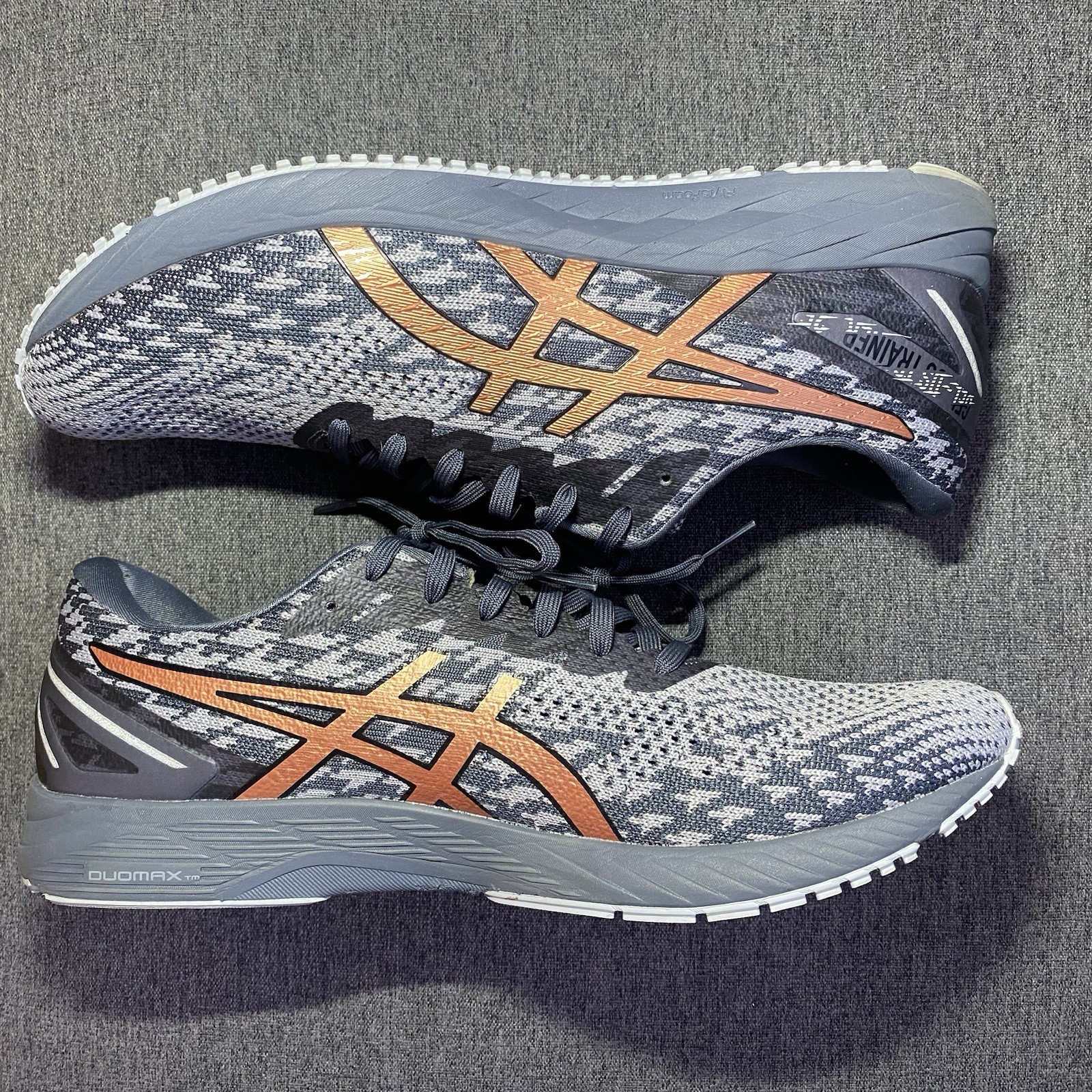ASICS GT-1000 25 Men's Running Shoes Gray Copper Size 11 Synthetic Fiber