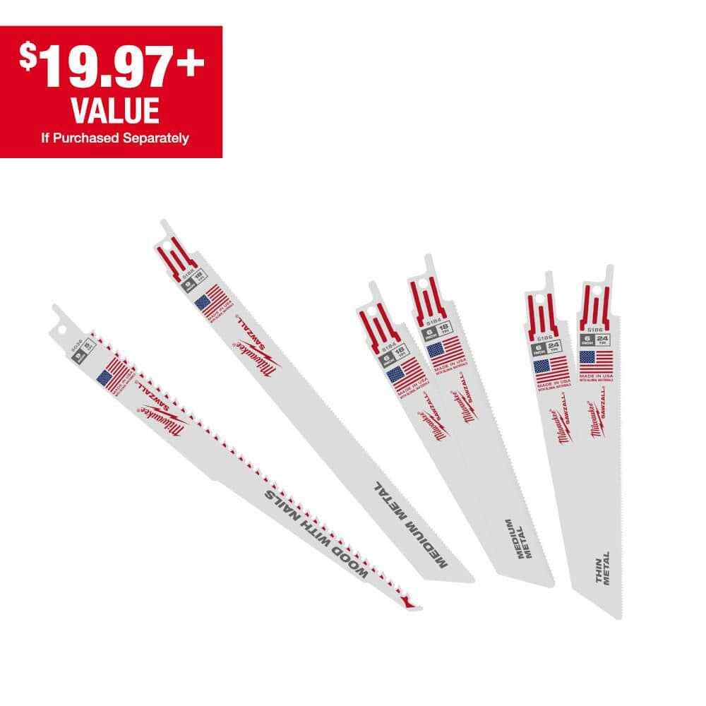 Milwaukee SAWZALL General Purpose Reciprocating Blade Set (6-Piece)