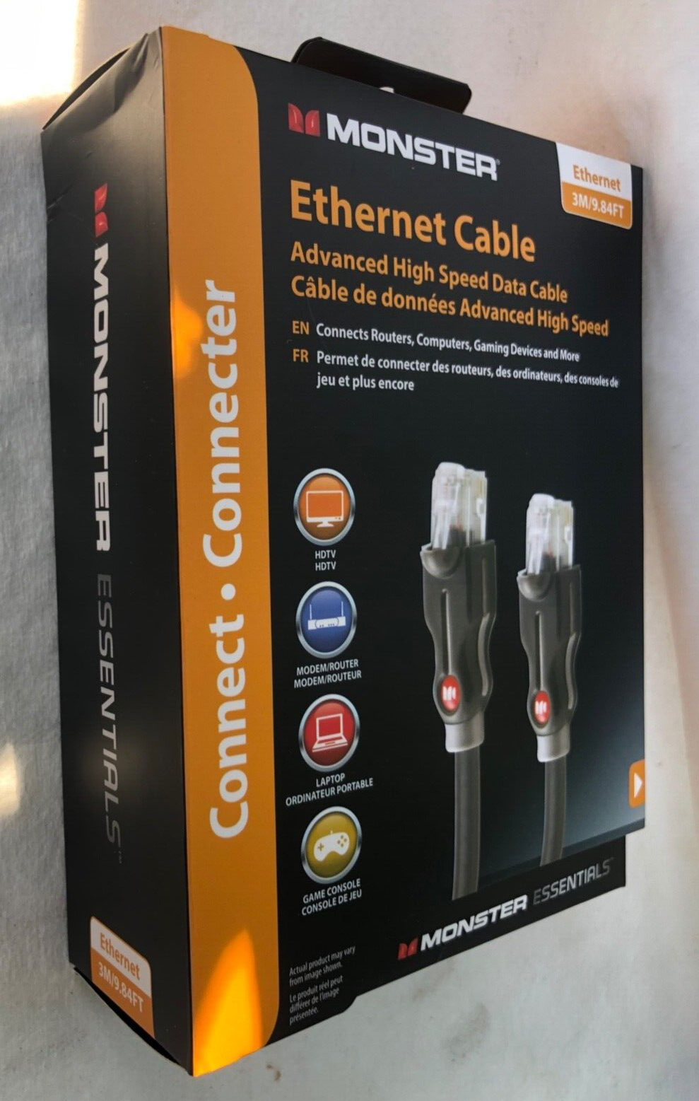 (6) Monster Ethernet Cables - Advanced High Speed Data Cable - 3 Meter/9.84 Feet