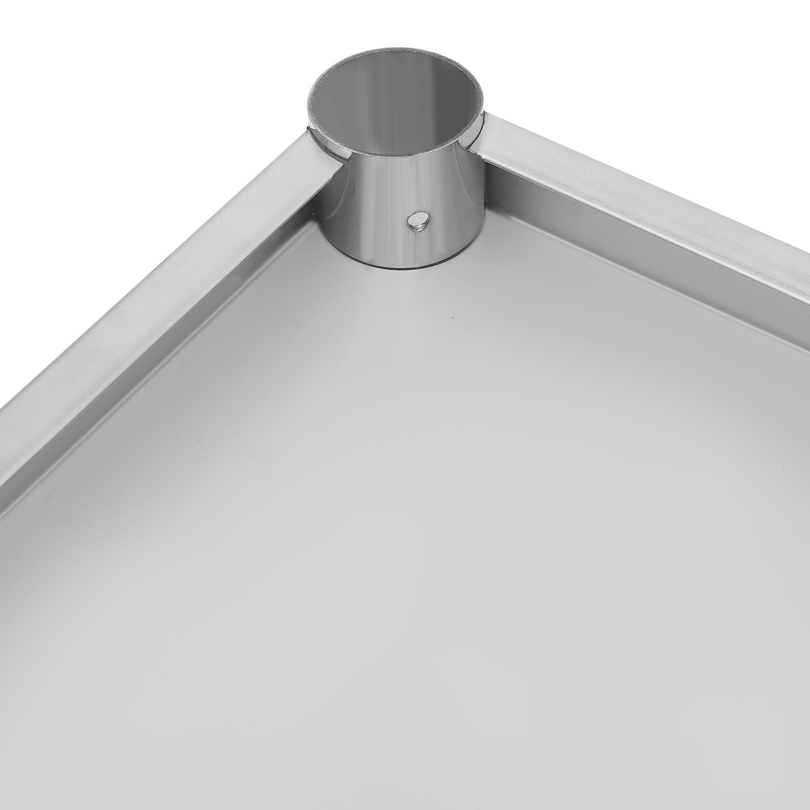 Stainless Steel Under Shelf Adjustable Under-desk tand Table Rack for Worktable