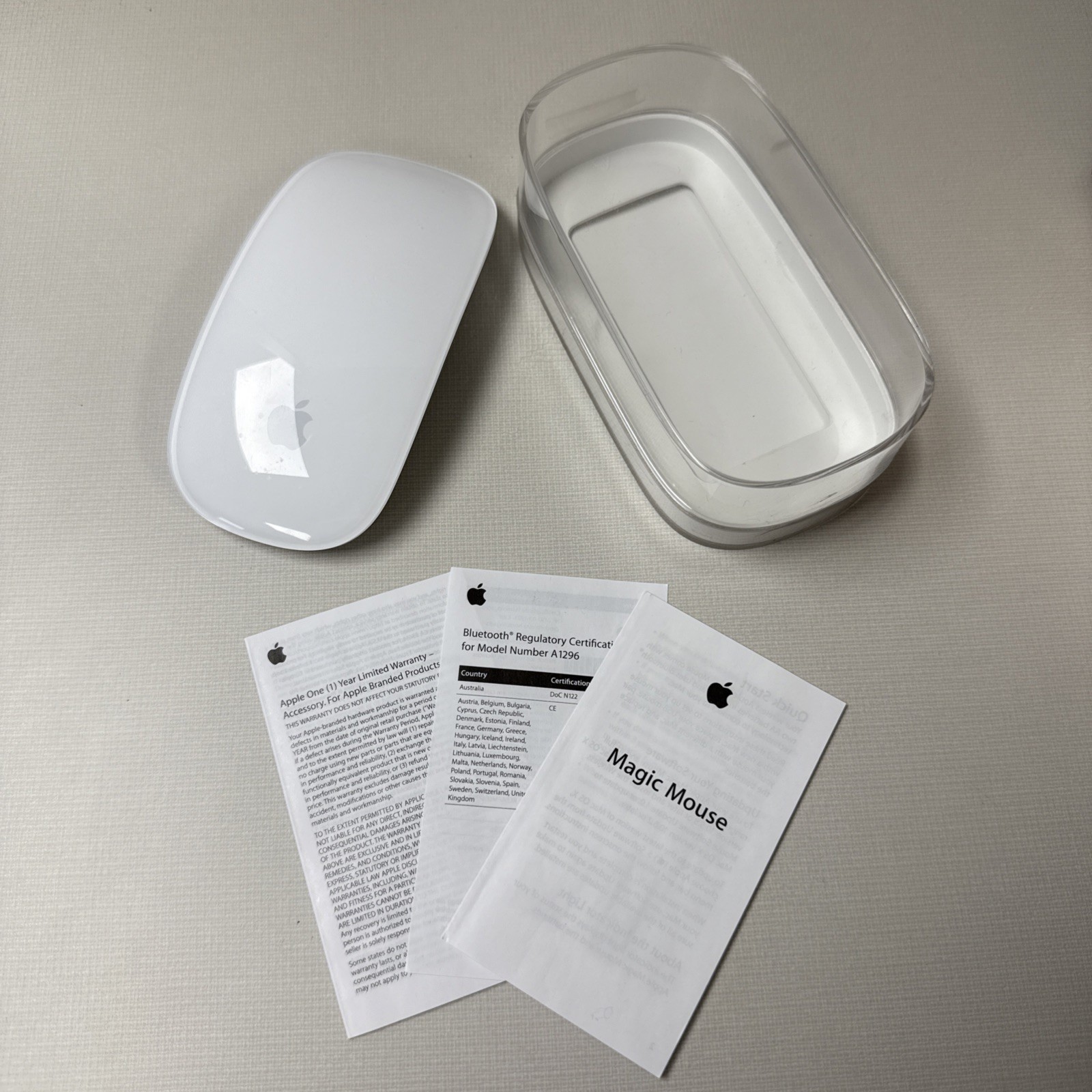 Genuine A1296 Apple Magic Gen 1 Bluetooth Wireless Mouse Authentic ✅ Tested EUC