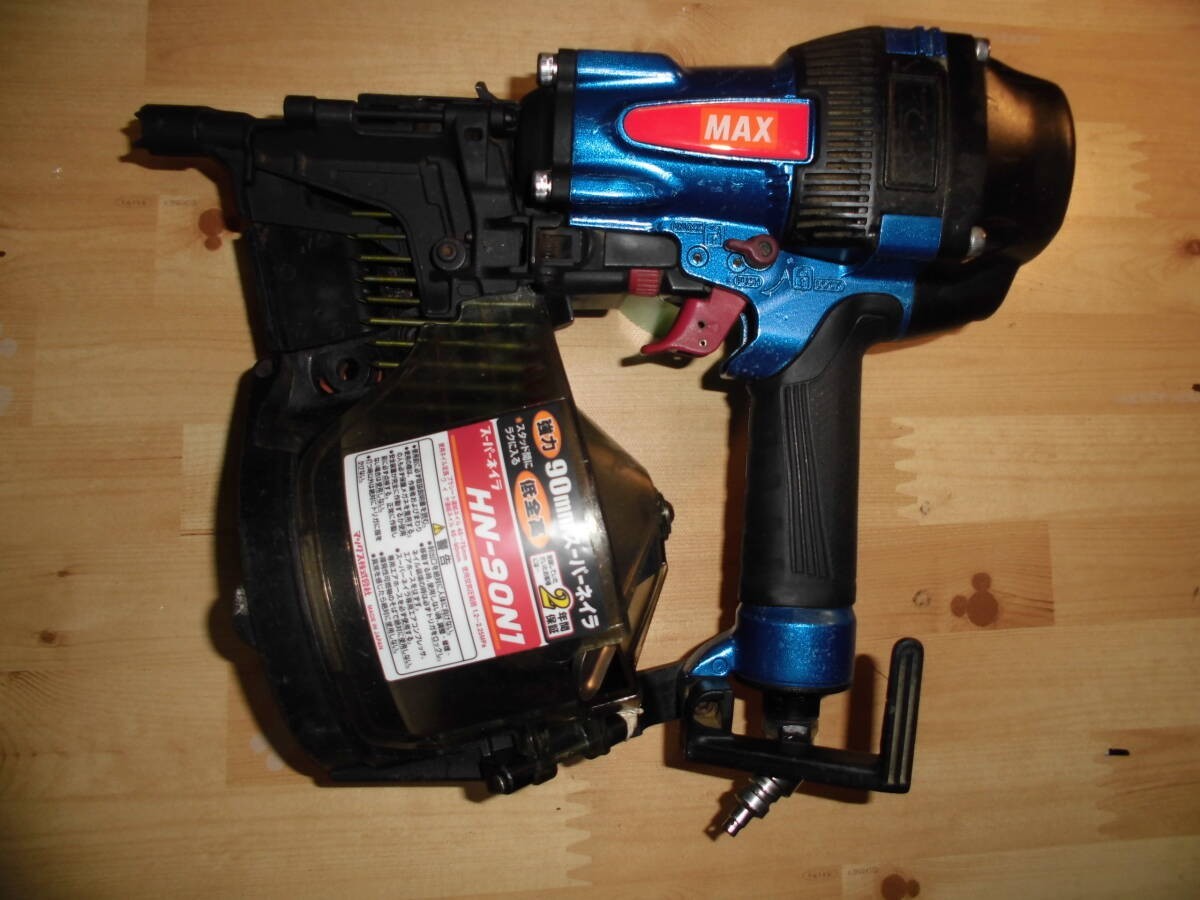 MAX HN-90N1 High Pressure Nailer 90mm Nail Gun Air Tool HN90N1 Blue from Japan