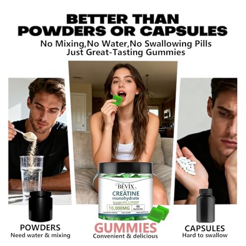 Creatine Gummies 90 Count Energy Strength Muscle Build