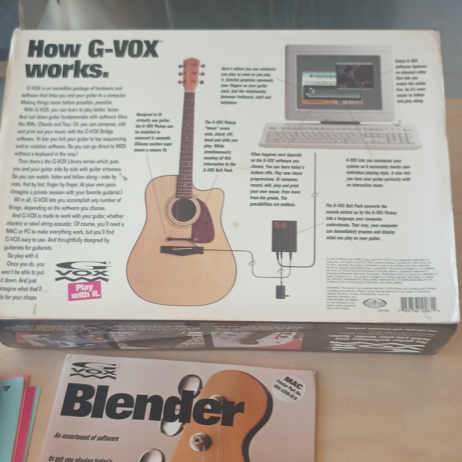 G-Vox Pickup & Belt Pack Bundle w/ Blender Software CD for Apple Mac OS