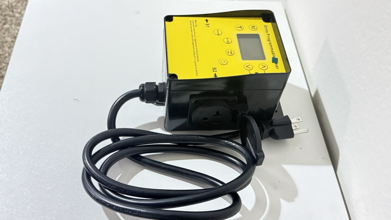 Ortis Above Ground Smart Pool Timer Switch Timer. Dual Waterproof Outlets