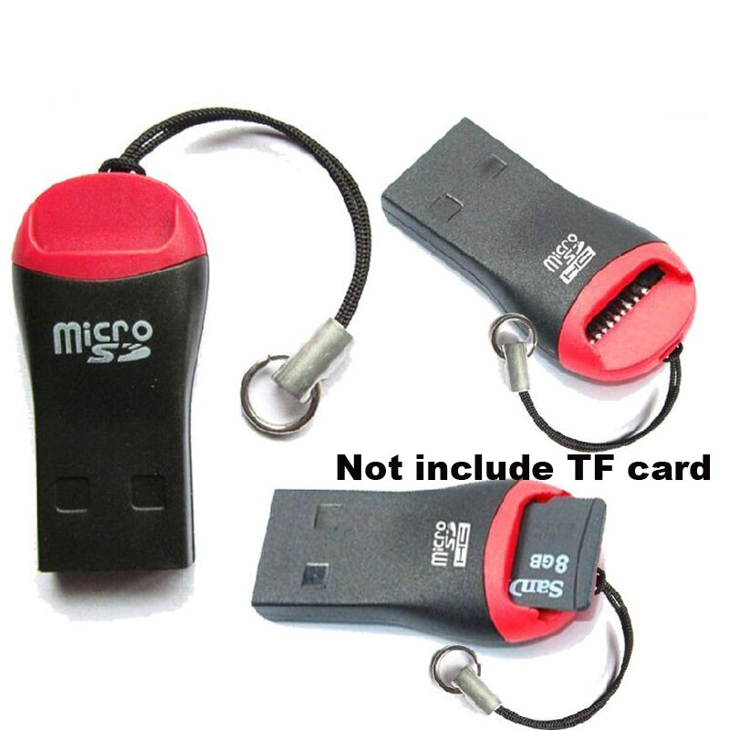 100Pcs Mini USB 2.0 Micro SD SDHC TF Flash Memory Card Reader Adapter For Laptop