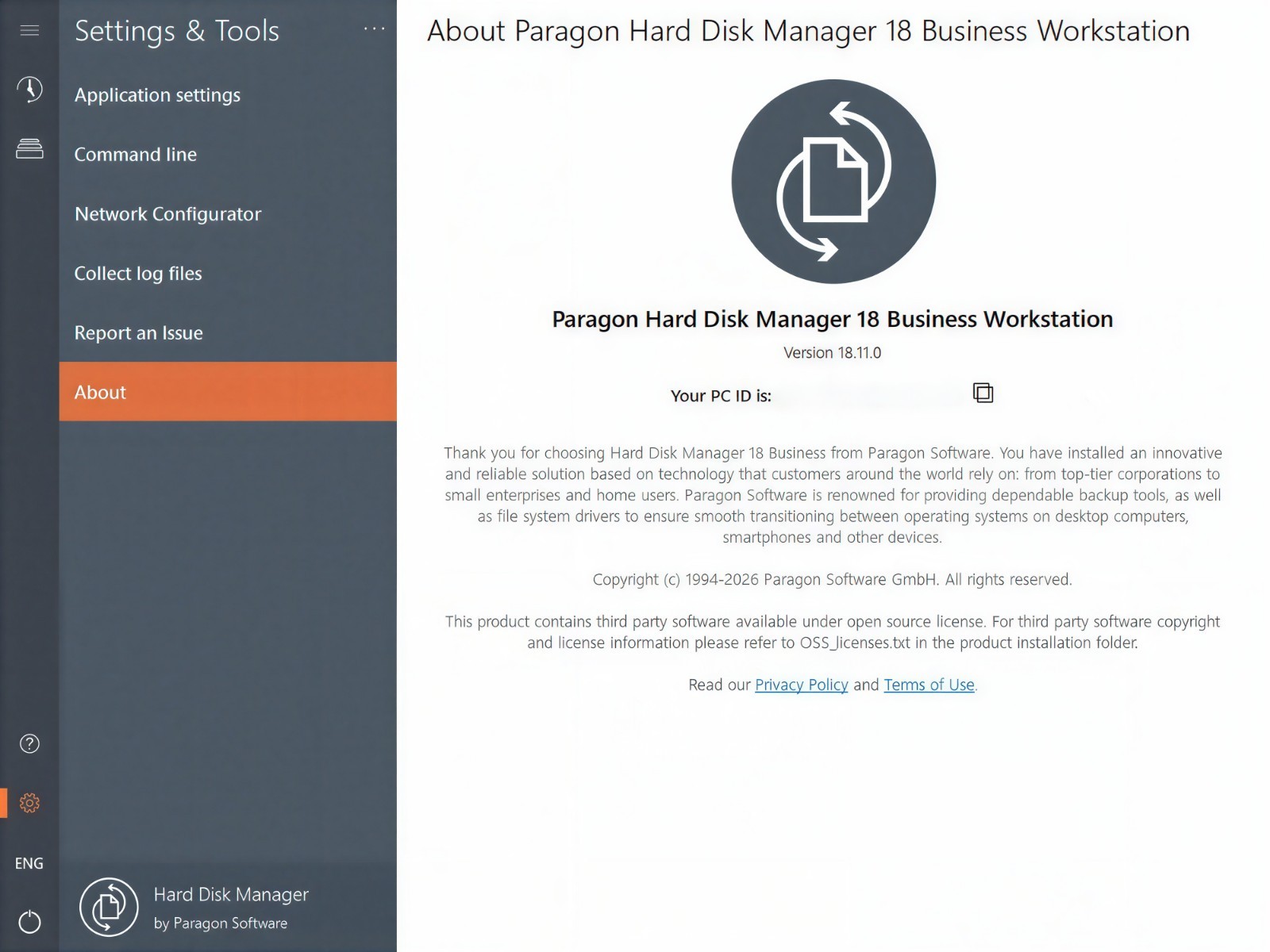 Paragon Hard Disk Manager Business Workstation Bootable DVD