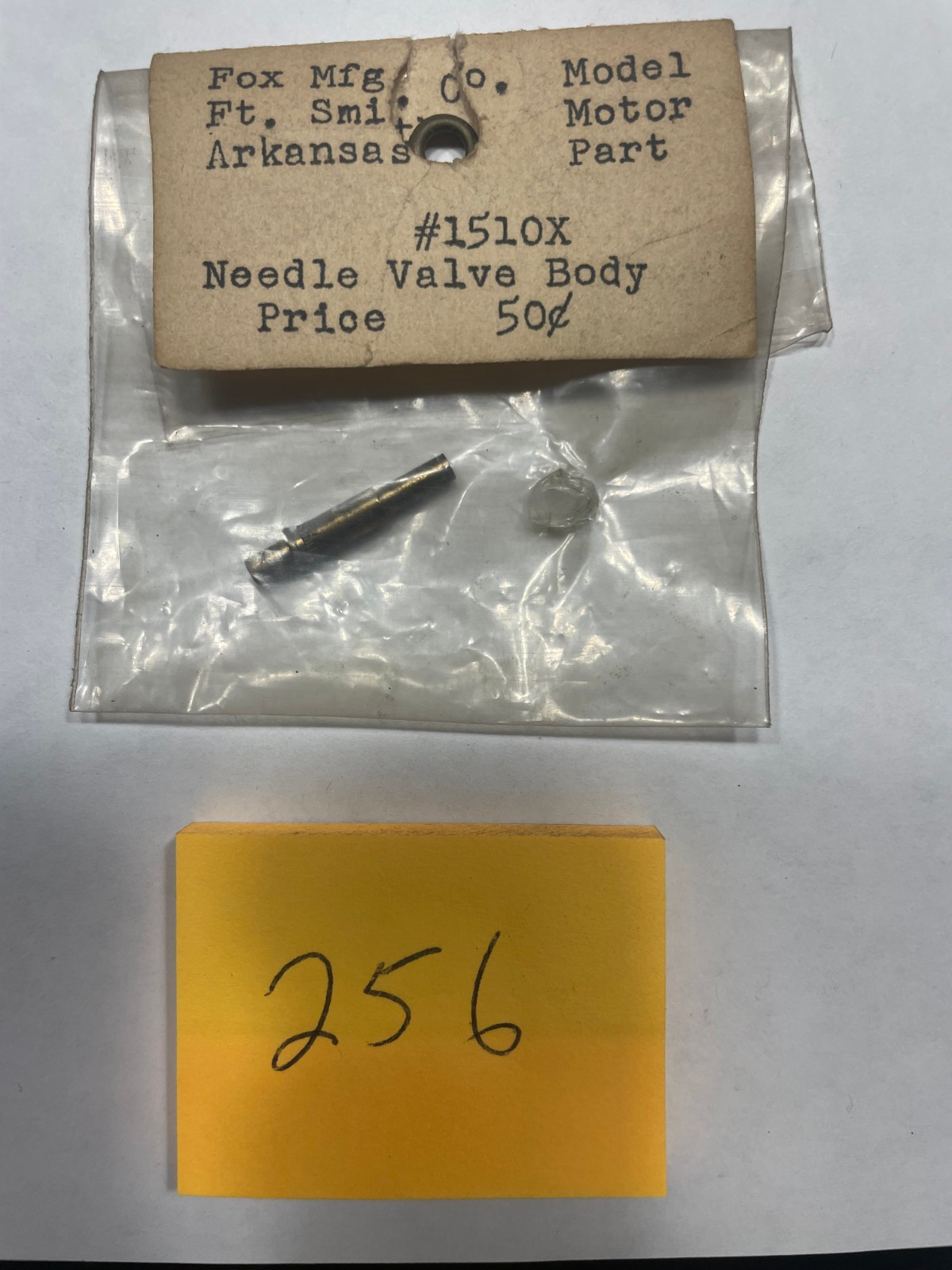VINTAGE R/C  FOX NEEDLE VALVE BODY  #151 CX