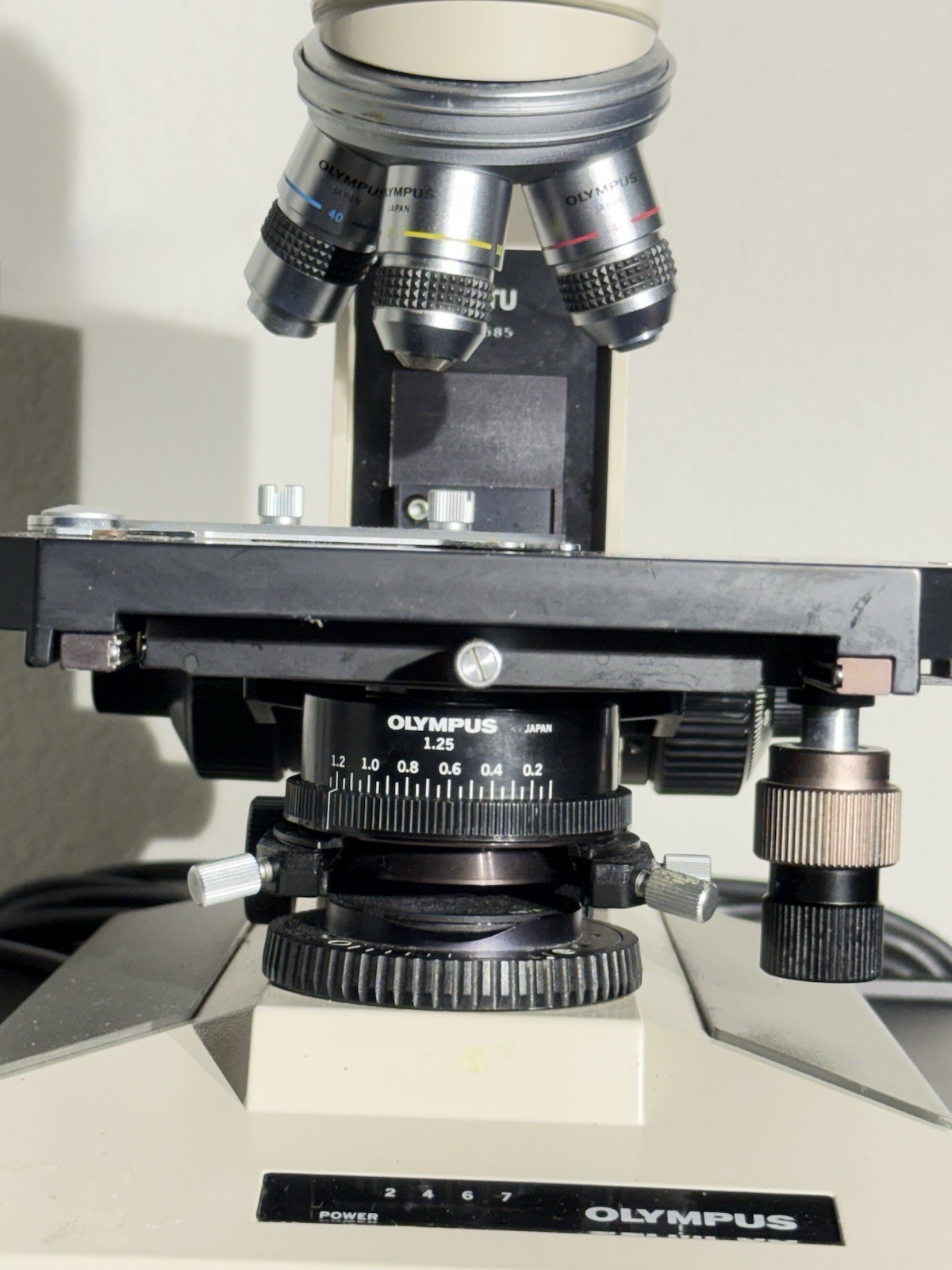 Olympus BH-2 BHTU Binocular Microscope w/ 3 Objectives 4/10/40