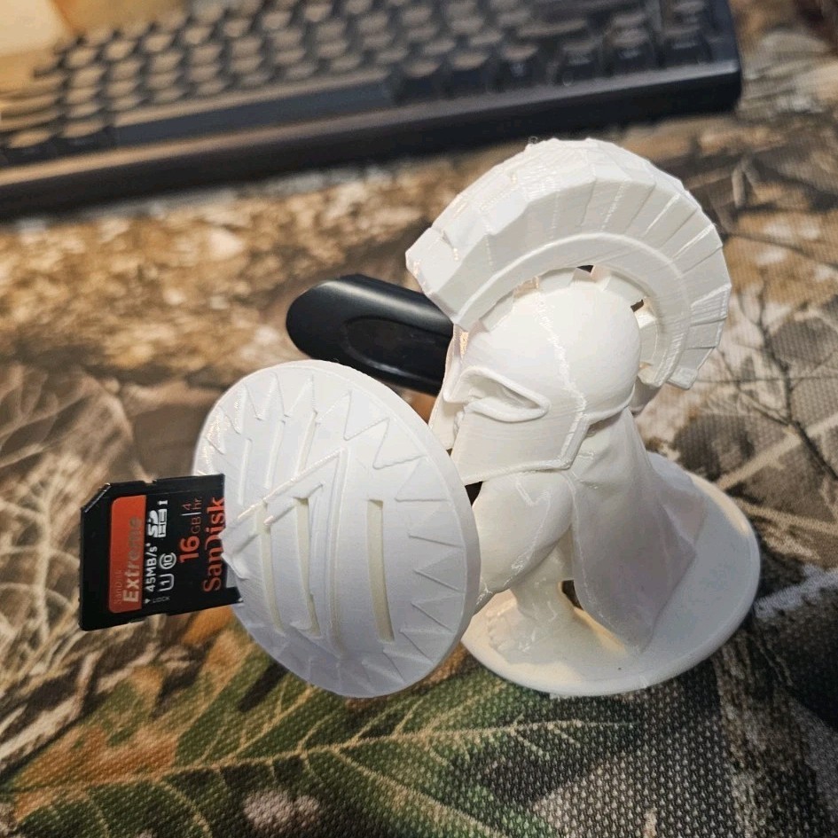 Spartan-Style SD Memory Card a nd usb Holder
