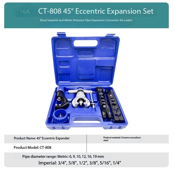 Manual Expander Tool Kit Copper Tube Expander Eccentric Tube Expansion Tool