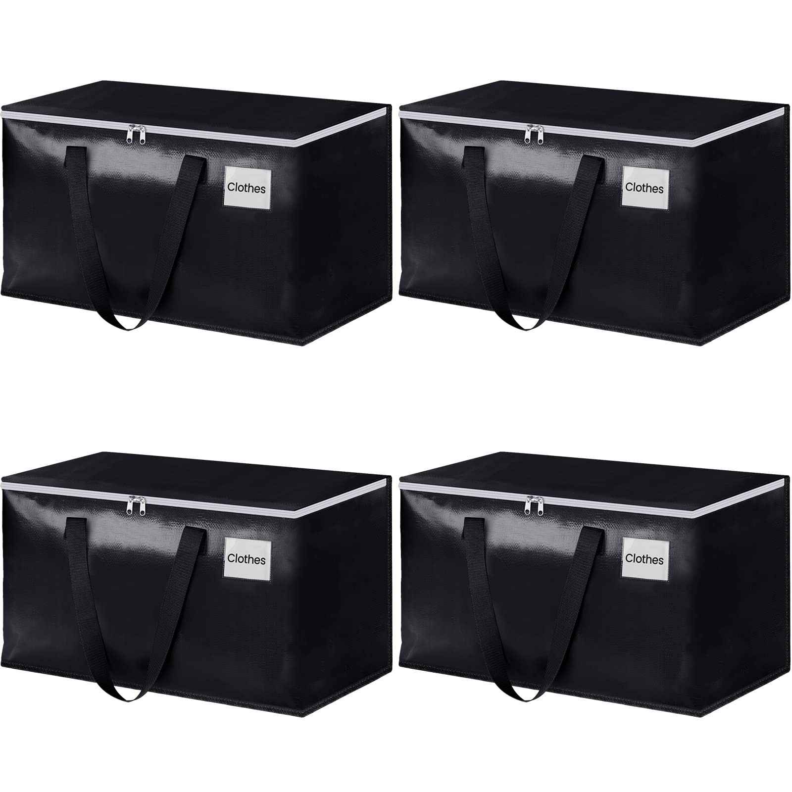 Heavy Duty Moving Boxes-Moving Bags with Zipper Reinforced Handles and Tag Po...