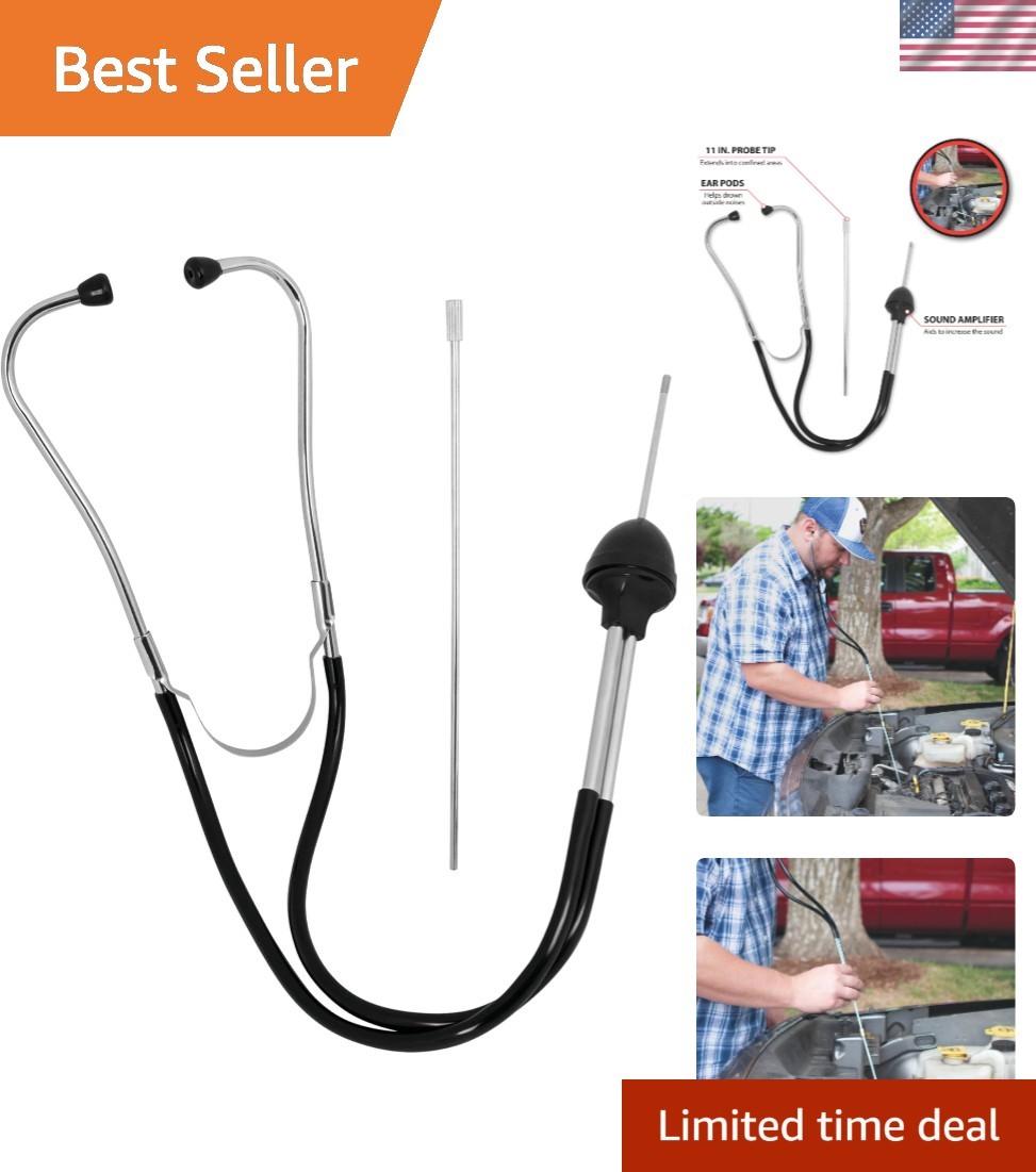 W80582 Automotive Stethoscope - Lightweight Tool for Efficient Vehicle Testing