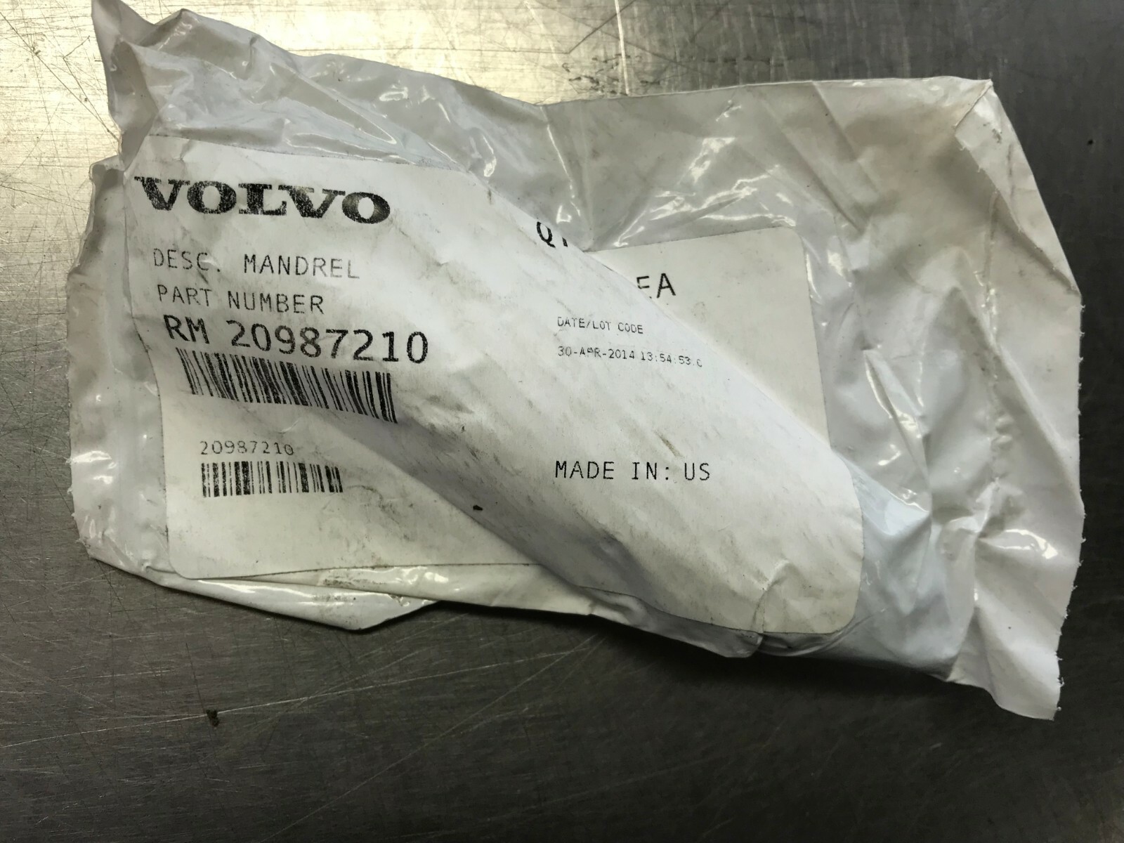 20987210  GENUINE Volvo  DRIFT MANDREL  Ingersoll Rand  RM20987210