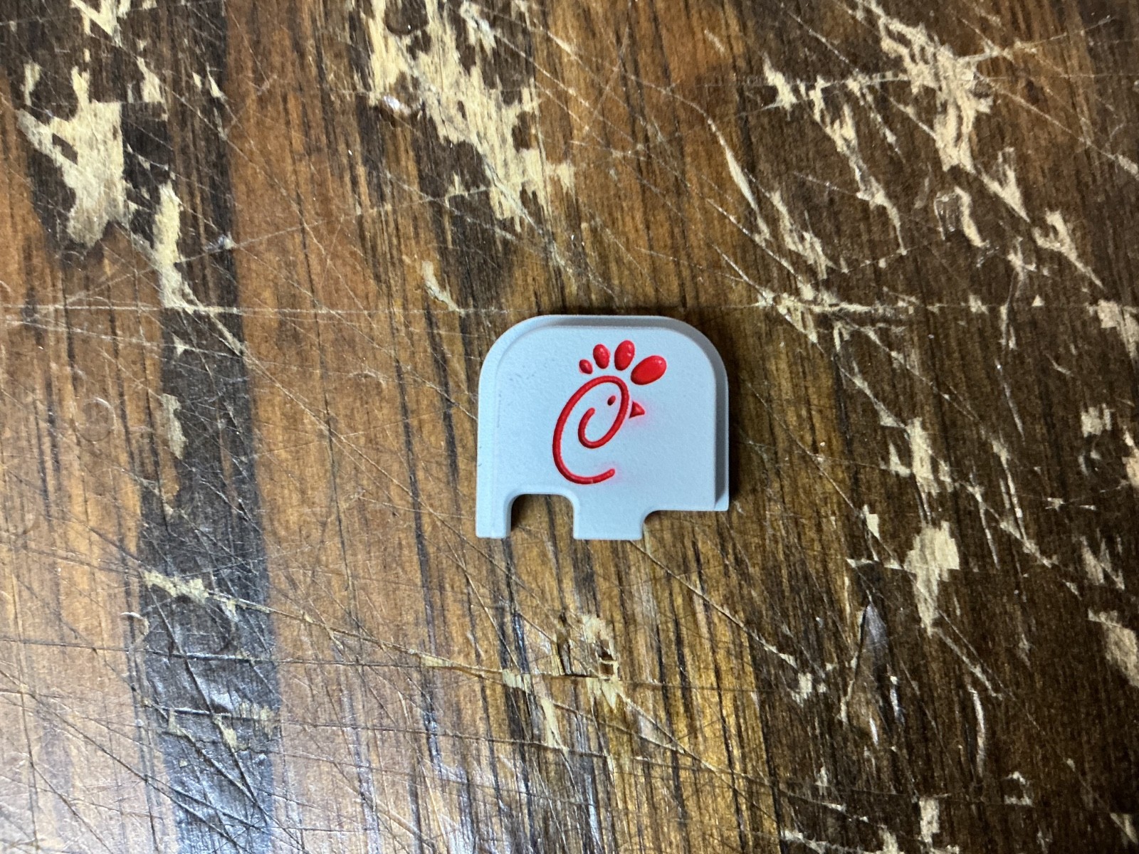 Slide "Chick-Fil-a" Custom Glock Back plate for 43, 43X, Aluminum, engraved