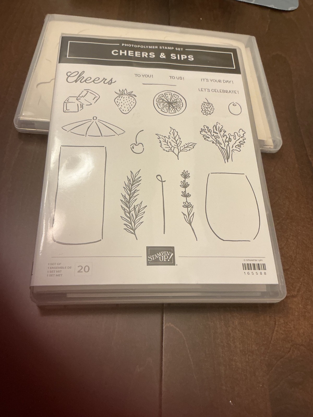 Stampin'Up retired set "Cheers & Sips"  New ! $15 plus shipping