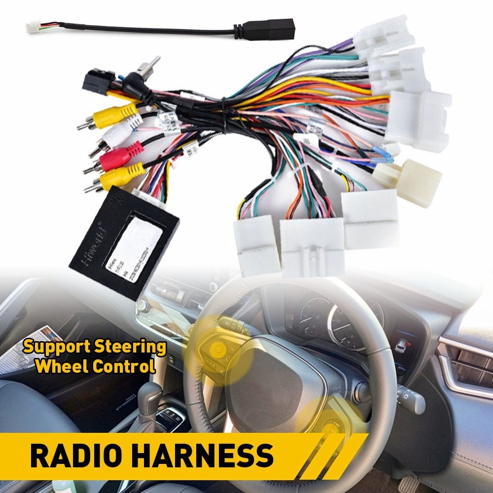 1X Car Stereo Radio Power Harness Cable Wire Adapter Support JBL AMP For Toyota