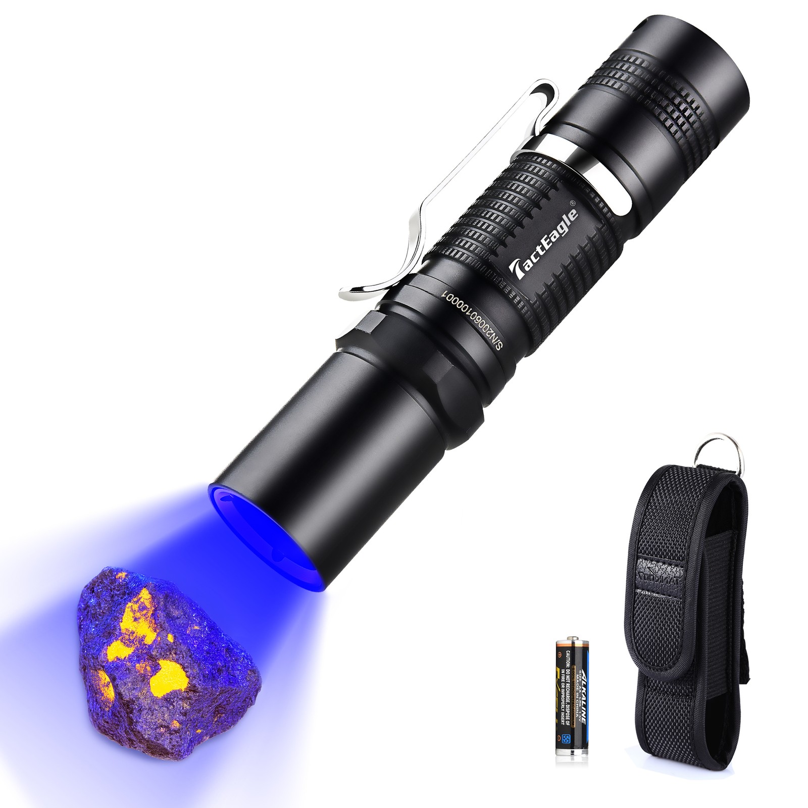 365nm UV Flashlight Longwave Black Light Pet Urine & Leak Resin Curing Detector