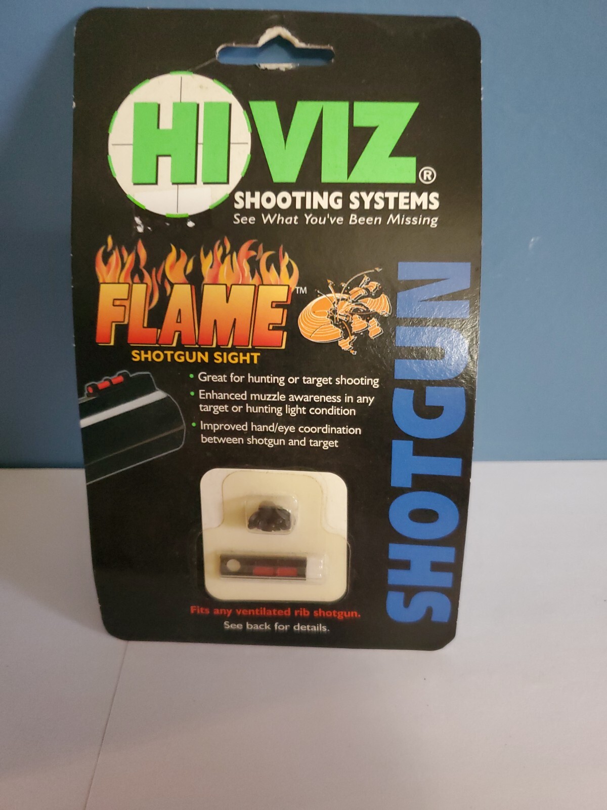 Hi Viz Red FLAME Sight for Vent Rib Shotguns FL2005-R w Mounting Screws USA NEW!