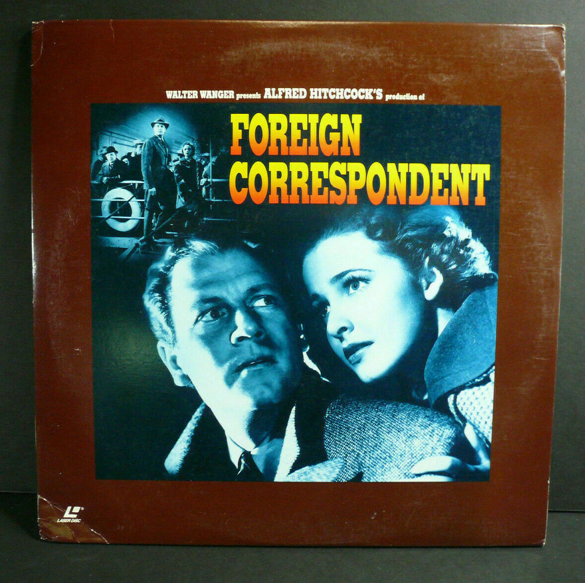 Foreign Correspondent - Joel McCrea, Laraine Day, Herbert Marshall - Laser Disc