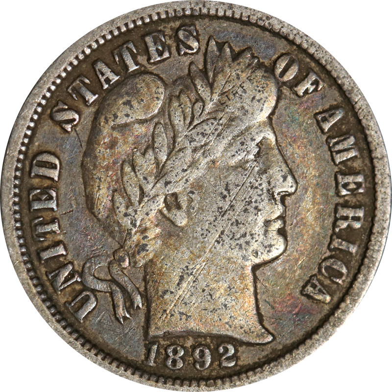 1892-O Barber Dime