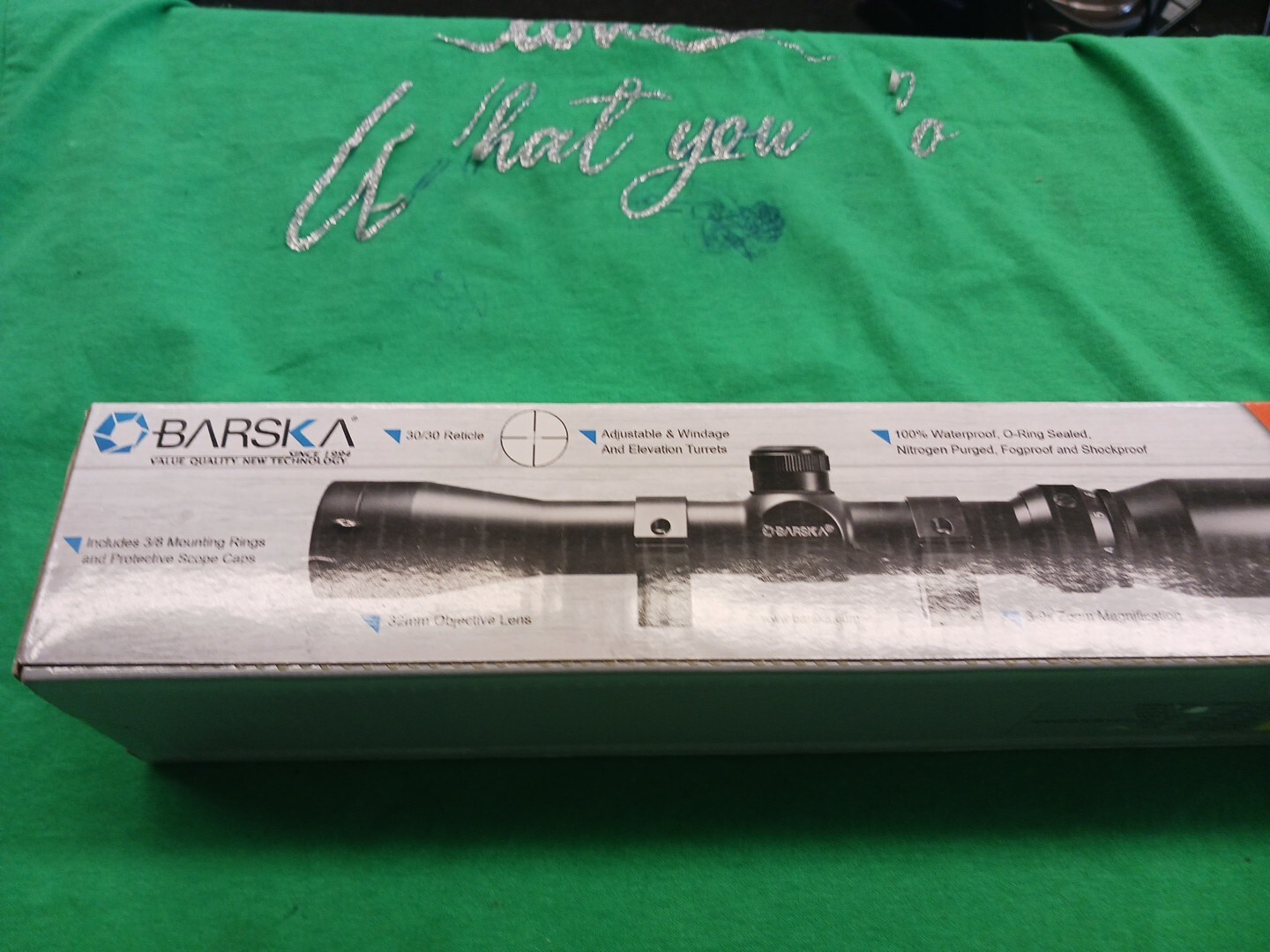 Barska AC13087 Plinker-22 Riflescope 3-9x32 30/30 Reticle with Rings, Black New